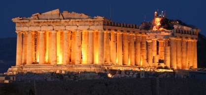 athensGreeceAcropolisParthenonNight-shutterstock_2369981